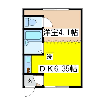 サンハイツＡＳＨＩＮＯの物件間取画像